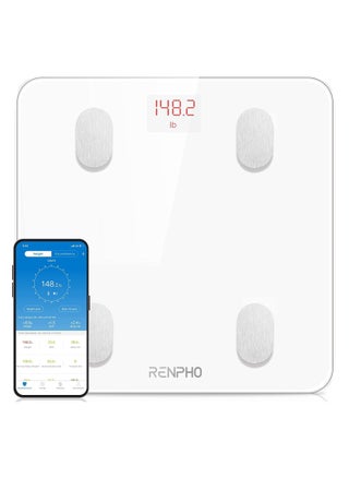 Smart Digital Scale for Body Fat with 13 Body Composition Analyzer Fitness Track Monitor With Smart App - White - pzsku/ZD4D2D880EE234735A3E6Z/45/_/1677566447/06dc202e-d9a8-40b5-bf7a-6989ea51225b