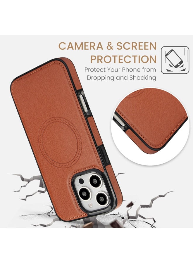 FANGO iPhone 15/16-Pro/Pro Max, Leather with Croc Grain, Industrial Strength Magnet, Highly Grade Protection - Image 3