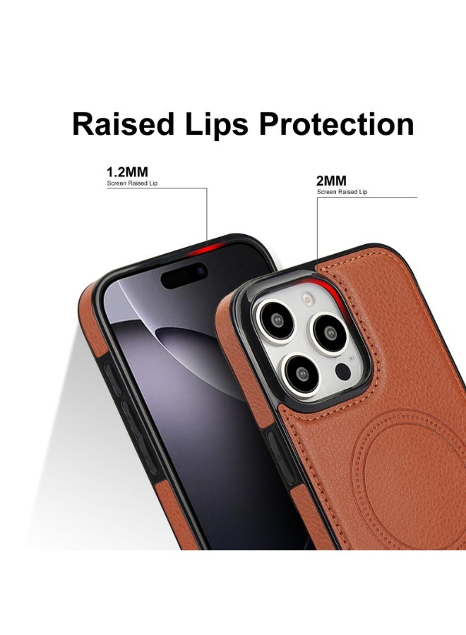 FANGO iPhone 15/16-Pro/Pro Max, Leather with Croc Grain, Industrial Strength Magnet, Highly Grade Protection - Image 5