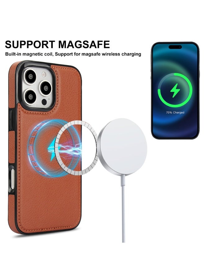 FANGO iPhone 15/16-Pro/Pro Max, Leather with Croc Grain, Industrial Strength Magnet, Highly Grade Protection - Image 4