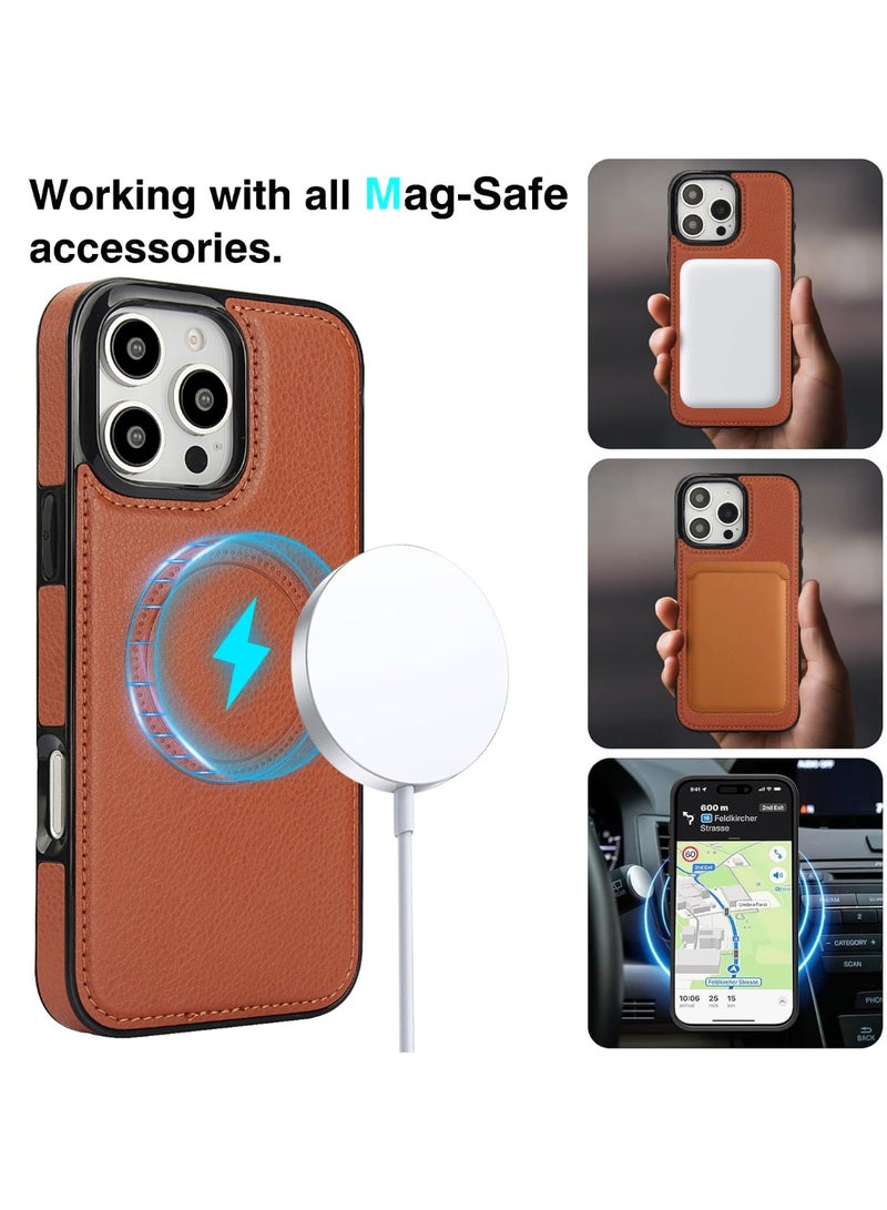 FANGO iPhone 15/16-Pro/Pro Max, Leather with Croc Grain, Industrial Strength Magnet, Highly Grade Protection - Image 2