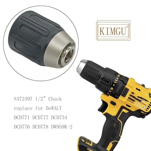 KIMGU N472497 N250759 330075-73 330075-74 N647226 1/2" Chuck replace for DeWALT DCD771 DCD777 DCD734 DCD776 DCD778 DW959K-2 DCD7781 DCD7771 DCD7771D1 DCD798B - Image 4