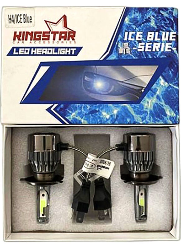 Kingstar H4 Ice Blue Headlight Xenon Bulb 