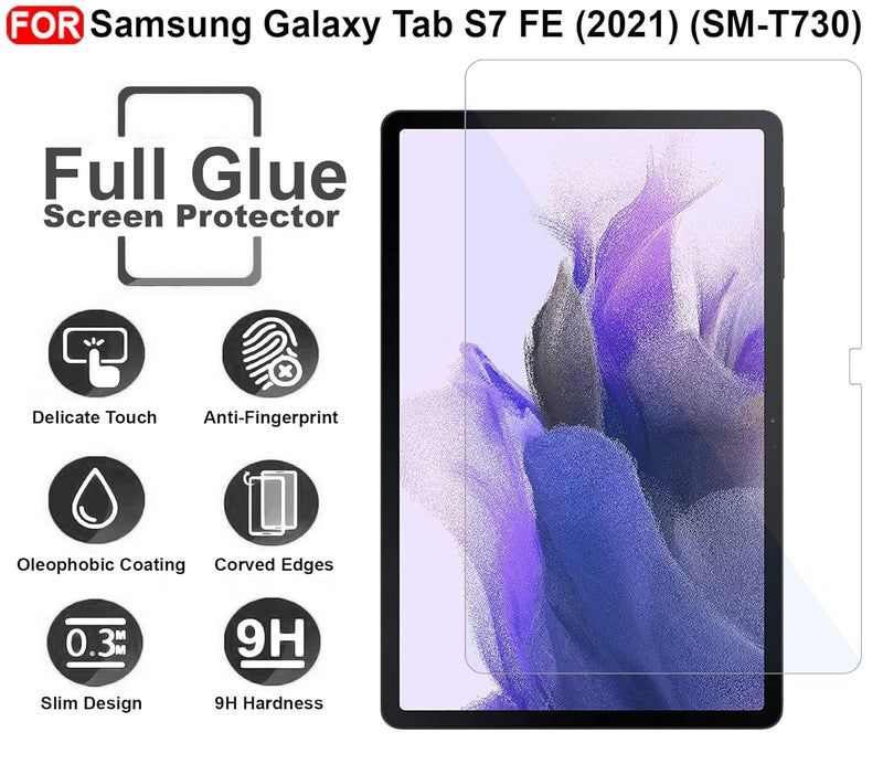 Cedo Samsung Tab S7 FE (12.4 inch) Tempered Glass | Screen Protector Clear Tempered Glass for Samsung Galaxy Tab S7 FE 12.4 inch - SM-T730/T733/T736B (2021) - Image 5