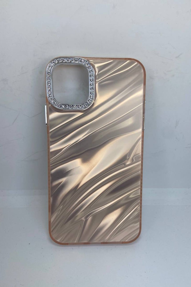 Stylish Case Camera Lens Protection Diamond Bling Silver Luxury Soft TPU Glitter Compatible with iPhone( iPhone 16 Pro Max) - Image 1