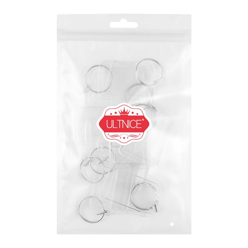 2pcs 10pcs Blank Insert Photo Frame Split Keychain Functional Keyring Picture Frame - Image 5