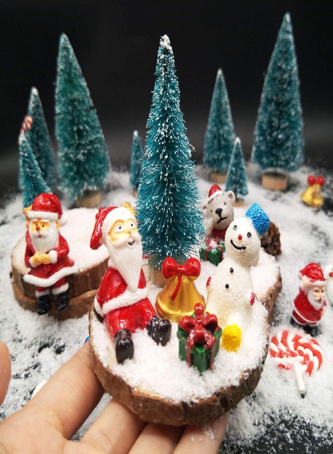 EMiEN 45 PCS Miniature Christmas Ornament,Kits for DIY Dollhouse,Fairy Garden,Mini Snowman, for Christmas Party Decoration,Micro Landscape Accessories - Image 4