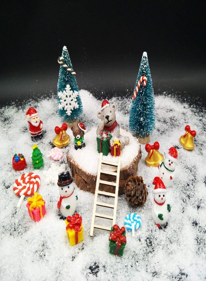 EMiEN 45 PCS Miniature Christmas Ornament,Kits for DIY Dollhouse,Fairy Garden,Mini Snowman, for Christmas Party Decoration,Micro Landscape Accessories - Image 3
