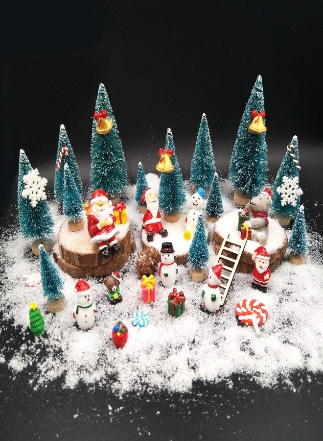EMiEN 45 PCS Miniature Christmas Ornament,Kits for DIY Dollhouse,Fairy Garden,Mini Snowman, for Christmas Party Decoration,Micro Landscape Accessories - Image 1