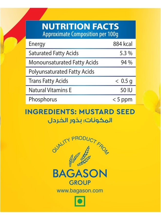 Bharat زيت الخردل النقي 100% من بهارات مع فيتامينات A و D - Image 3