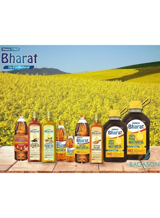 Bharat زيت الخردل النقي 100% من بهارات مع فيتامينات A و D - Image 4