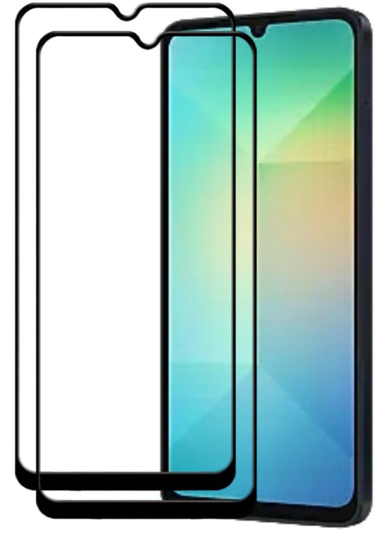 ACLIX 2 Pieces Antistatic ESD Dustproof Premium Quality High Definition Tempered Glass Screen Protector Designed For Samsung Galaxy A06 - Image 1