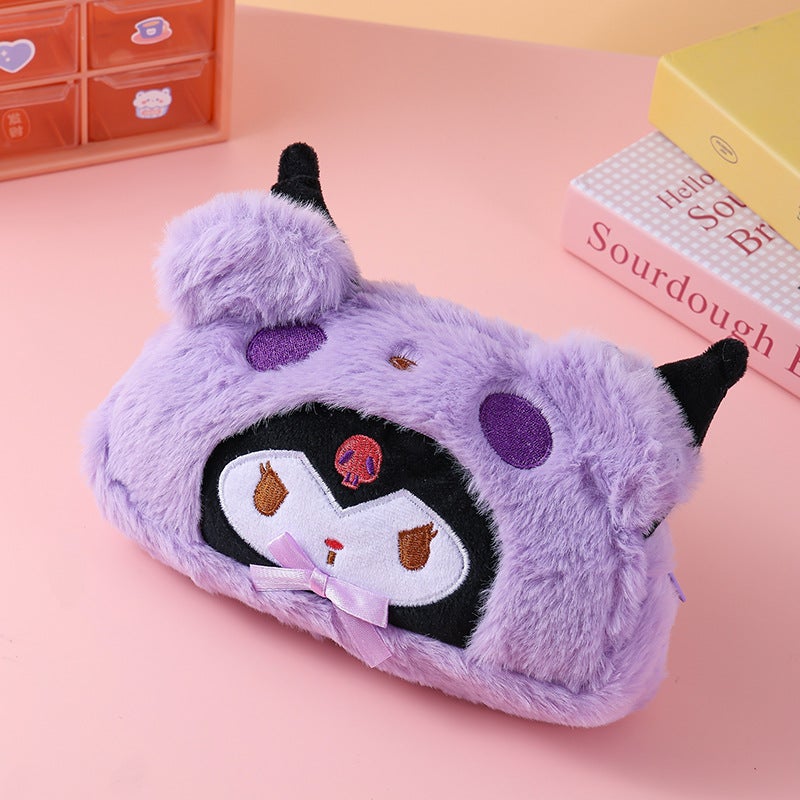 Sanrio Pochacco Cinnamoroll Pen Pouch Cute Student Stationery Dress-up Purple Culomi 
