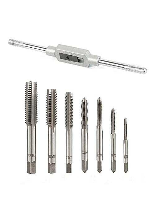 Tools.shop - Toolsshop 8 in 1 Tap Tool Metric Machine Hand Screw Thread Plug Taps Set - Image 1