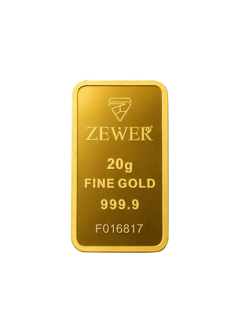 Zewer 20g 24K 999.9 Fine Gold Bar, Burj Khalifa Design - Image 4