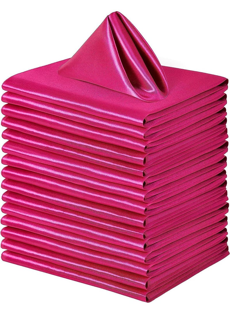 واي آند دي 15 قطعة من قماش المناديل الساتان الناعم عالي الكثافة لمطعم الفندق 43 * 43 سم - Image 1