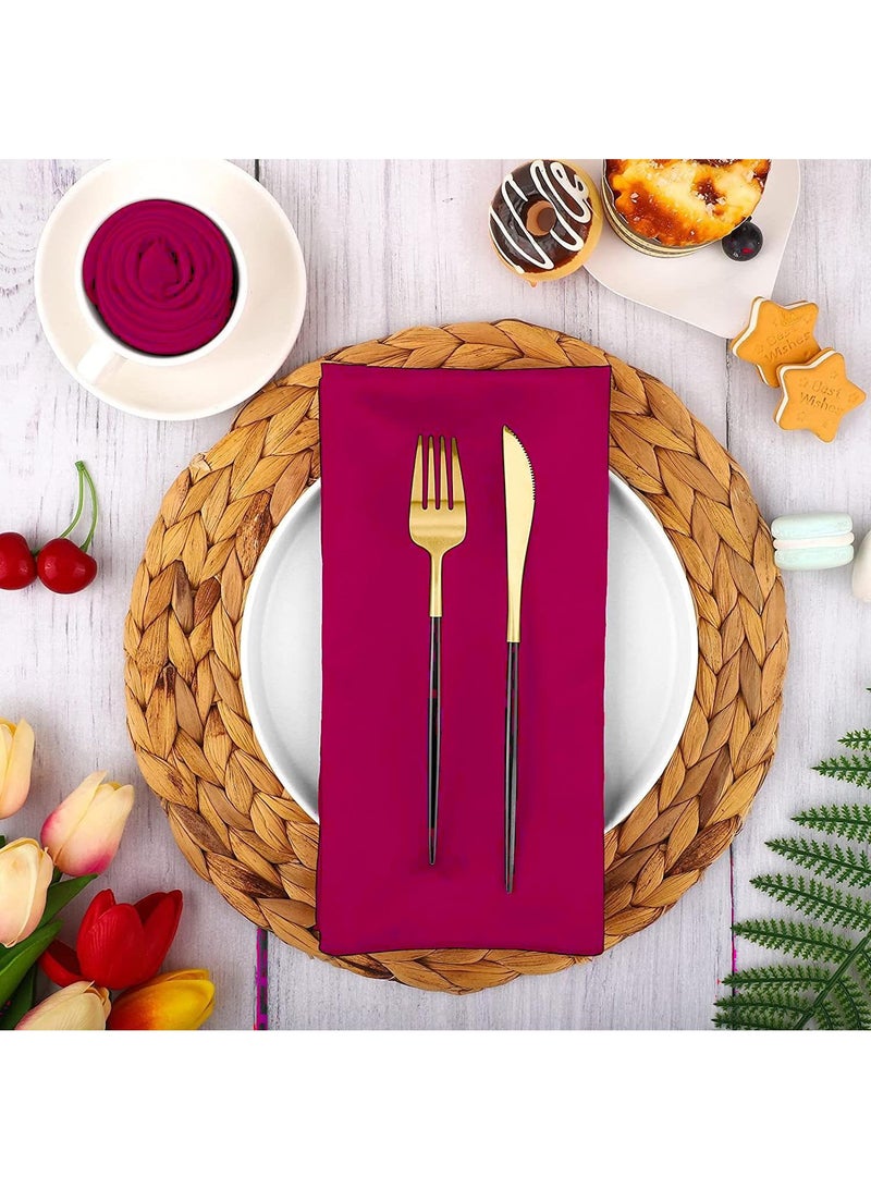 واي آند دي 15 قطعة من قماش المناديل الساتان الناعم عالي الكثافة لمطعم الفندق 43 * 43 سم - Image 3