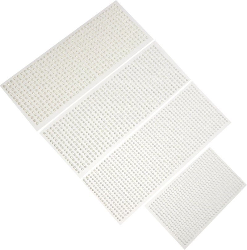 4sheets Face Stickers for Makeup and Nail Decal for Eyebrows Festivals and Parties Self-Adhesive - Image 1