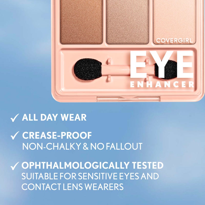 COVERGIRL - Eye Enhancers 1-Kit Eyeshadow, silky, sheer formula, double ended applicator, 100% Cruelty-free - Image 4