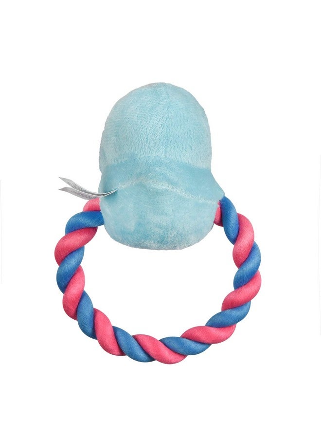 Peeps for Pets Chick 6 Inch Blue Plush Rope Pull Toy for Dogs - Image 5