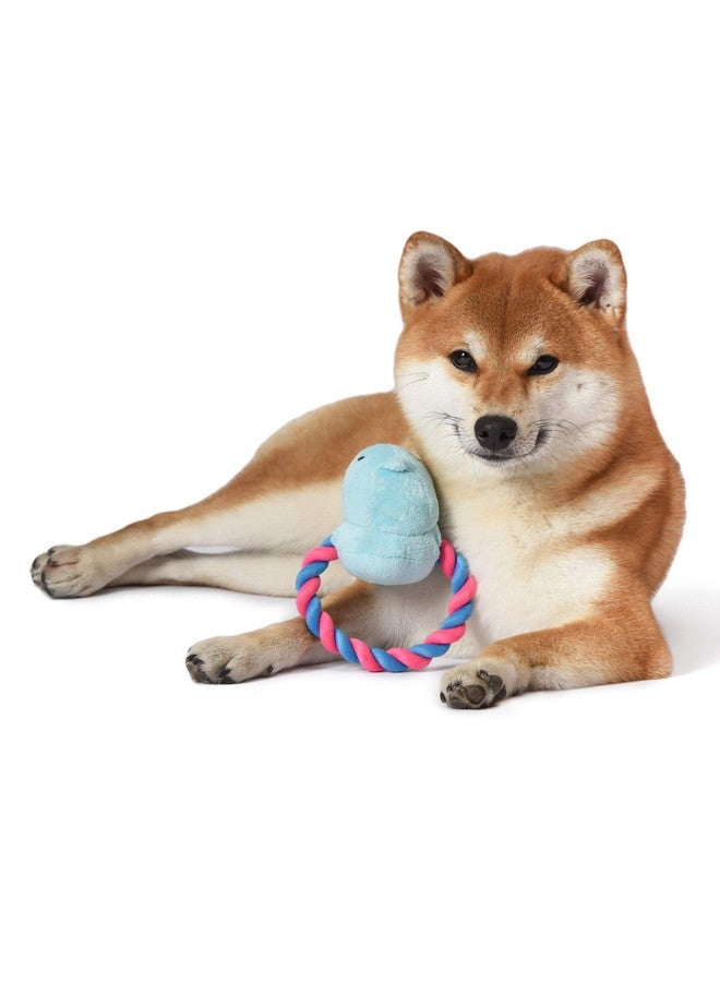 Peeps for Pets Chick 6 Inch Blue Plush Rope Pull Toy for Dogs - Image 3