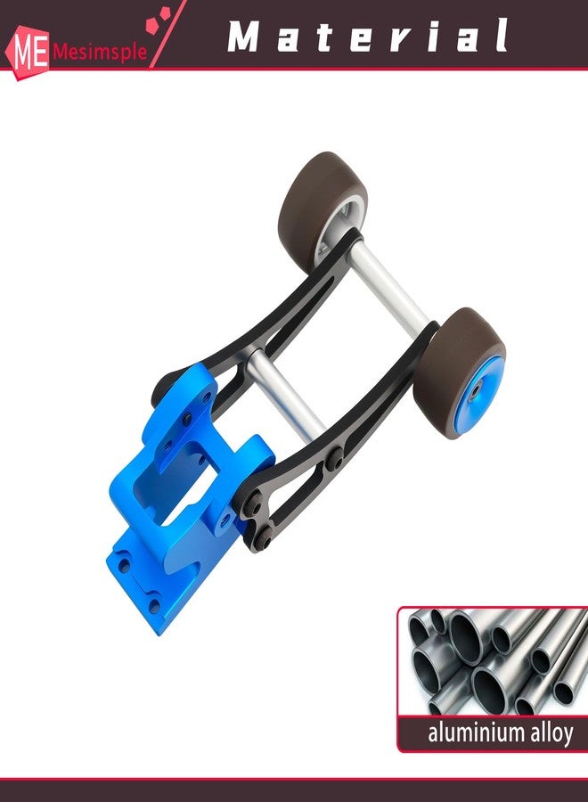 Mesimsple Carbon Fiber Adjustable Wheelie Bar for 1/14 H14BM 14209 14210 Series Upgrade Parts Blue - Image 5