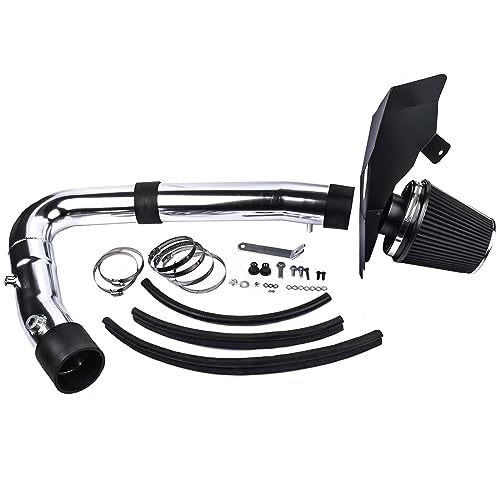 Flynsu Heat Shield Cold Air Intake Black Filter Replacement for 2011-2020 Chrysler 300 300C Dodge Challenger Charger 3.6L V6 HI-DG-12CK-1-L - Image 4