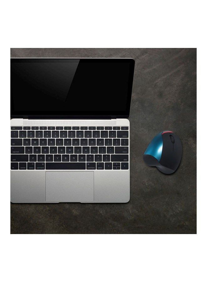 NIBEMINENT Wireless Vertical Mouse Blue - Image 2
