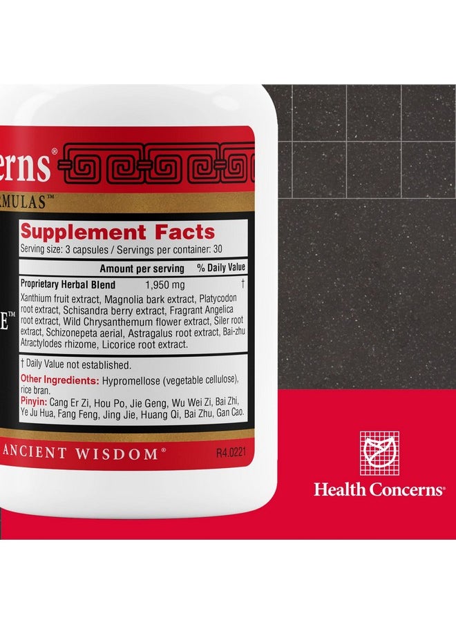 Health Concerns Xanthium Relieve Surface - Phlegm & Sinus Allergy Support - Nasal Congestion Capsules - 90 Capsules  - Image 2