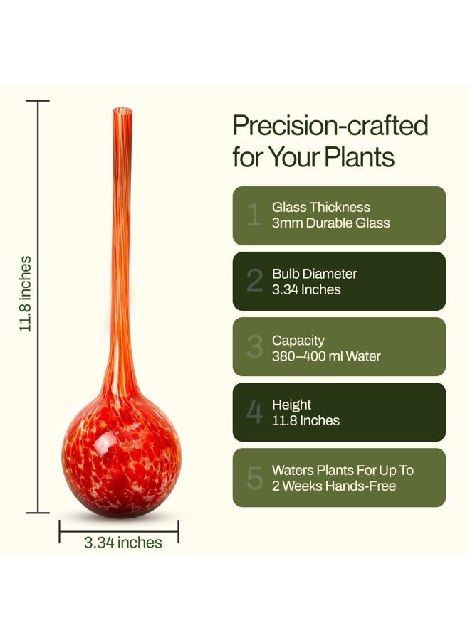 Besti Self Watering Globes for Plants (4-Pack) Waters Greenery Up to 2 Weeks Hands Free | Durable, Multicolored Glass Craftsmanship | Indoor and Outdoor Use - Image 3