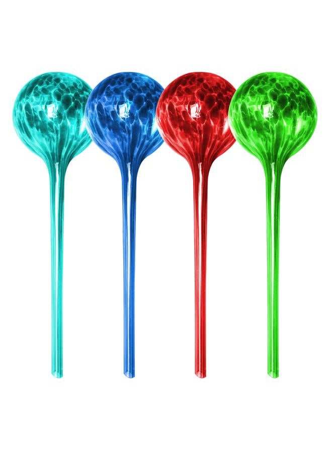 Besti Self Watering Globes for Plants (4-Pack) Waters Greenery Up to 2 Weeks Hands Free | Durable, Multicolored Glass Craftsmanship | Indoor and Outdoor Use - Image 1