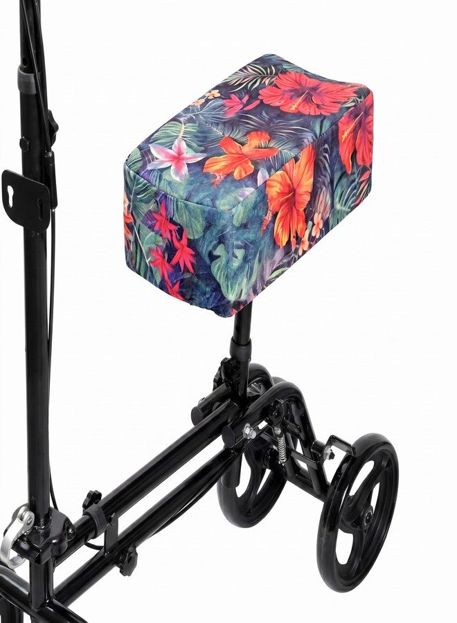 KUAZIDAR Knee Scooter Cushion Cover - 2.6in Highly Resilient Memory Foam, Comfortable Walker Pad, Removable and Washable Cloth Cover, Fits Most Knee Scooter - Image 1
