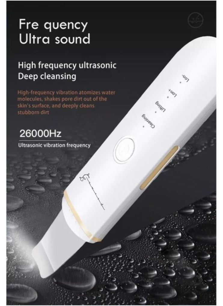 PRIME - Blackhead Remover Pore Cleaner with 4 Modes Whitehead Remover Ultrasonic Deep Facial Clean Machine Skin Scrubber Pimple Extractor Pores Unclog Face Cleanser Peeling Shovel Rechargeable - Image 1