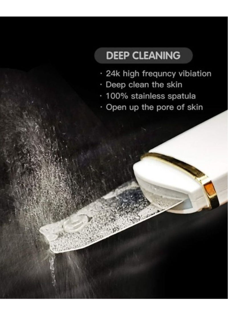 PRIME - Blackhead Remover Pore Cleaner with 4 Modes Whitehead Remover Ultrasonic Deep Facial Clean Machine Skin Scrubber Pimple Extractor Pores Unclog Face Cleanser Peeling Shovel Rechargeable - Image 1