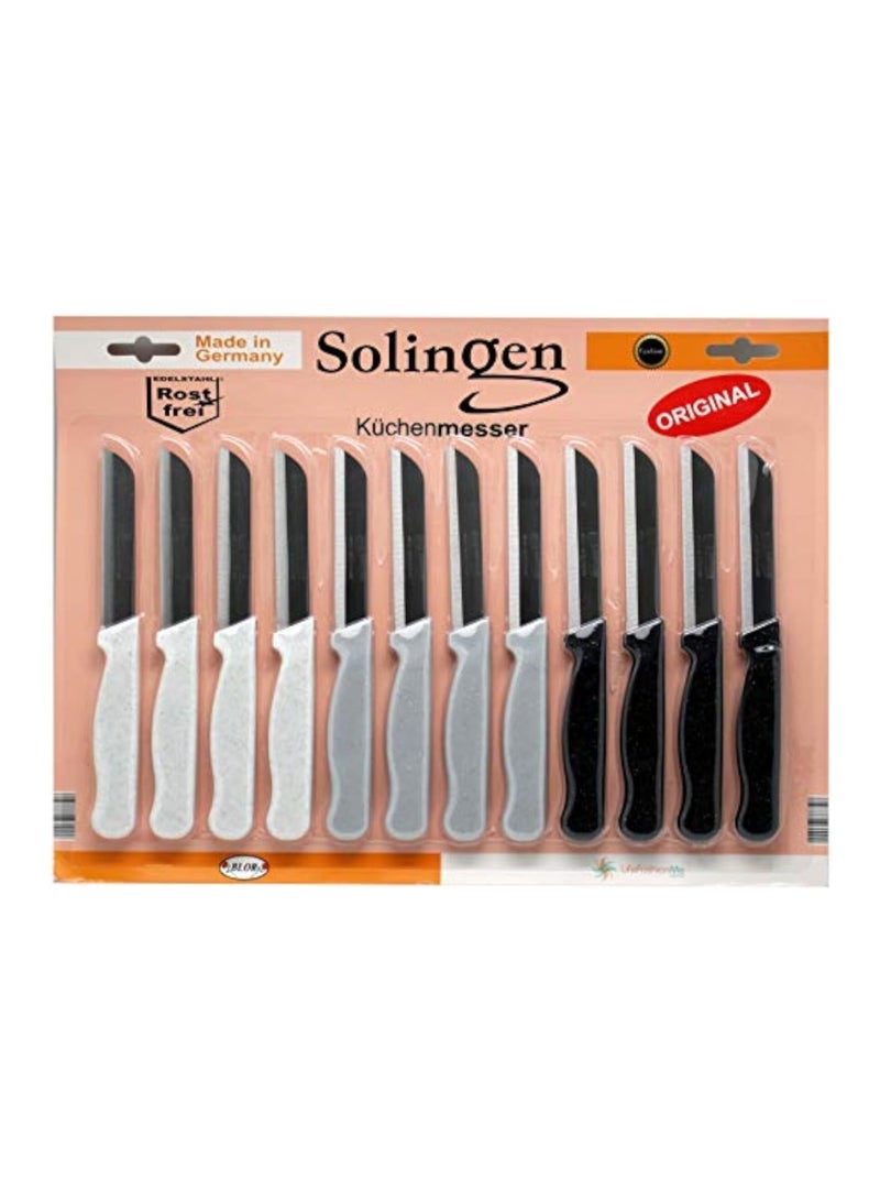 Solingen Glitter Handle Knife (12 Pieces, Multicolor) - Image 1
