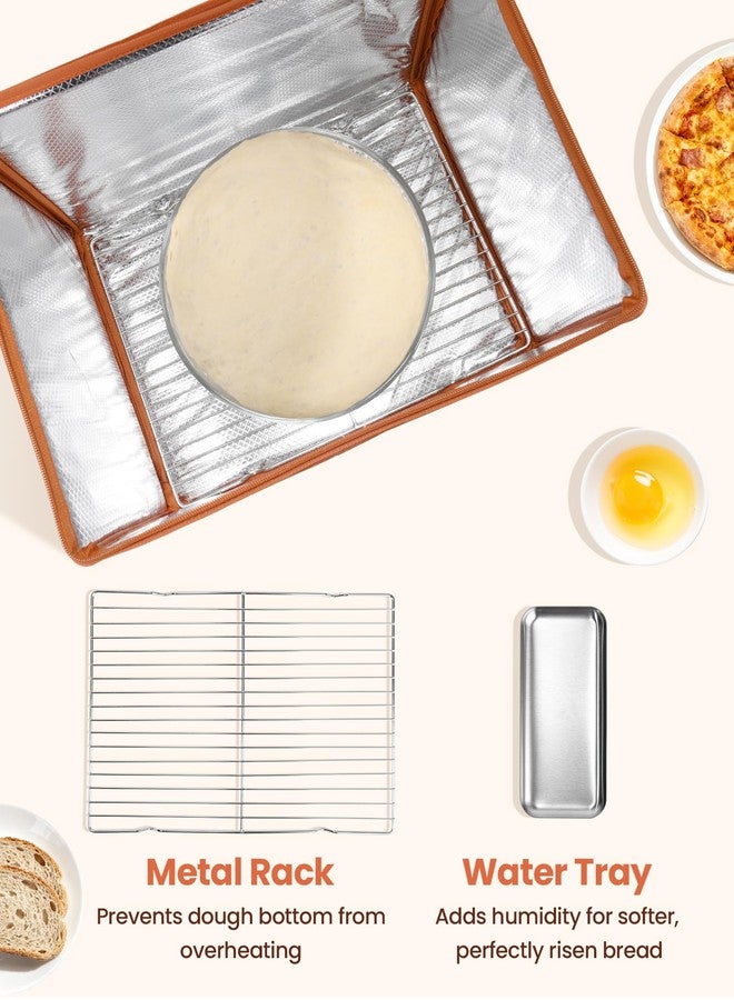 LIFVCNT Folding Proofing Box with Metal Rack & Water Tray, Bread Proofer with 68-132°F Temp Control & 99H Timer | Dough Proofing Box for Sourdough, Pizza, Kombucha,Yogurt, Bread Baking - Image 5