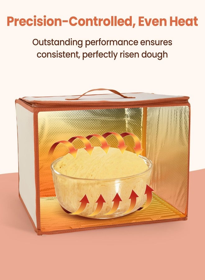 LIFVCNT Folding Proofing Box with Metal Rack & Water Tray, Bread Proofer with 68-132°F Temp Control & 99H Timer | Dough Proofing Box for Sourdough, Pizza, Kombucha,Yogurt, Bread Baking - Image 2