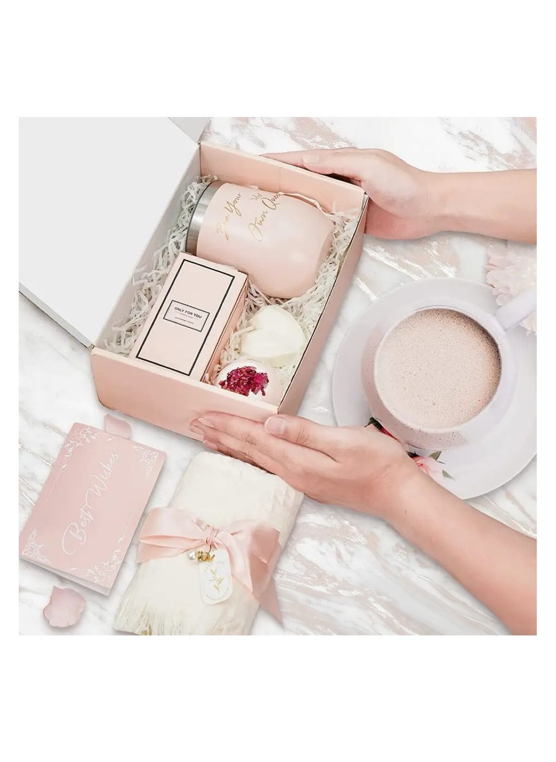 Gifts Basket For Women, Birthday Gift Box Set, Inspirational Gift, Relaxing Spa Care Package for Women Friendship, Friend Gifts For Women. - https://f.nooncdn.com/p/pzsku/ZD4D45057ABC942BC3156Z/45/_/1711198263/f97d99ea-f7e4-4ad9-98ea-7a28e2bb095b.jpg?format=jpg&width=original
