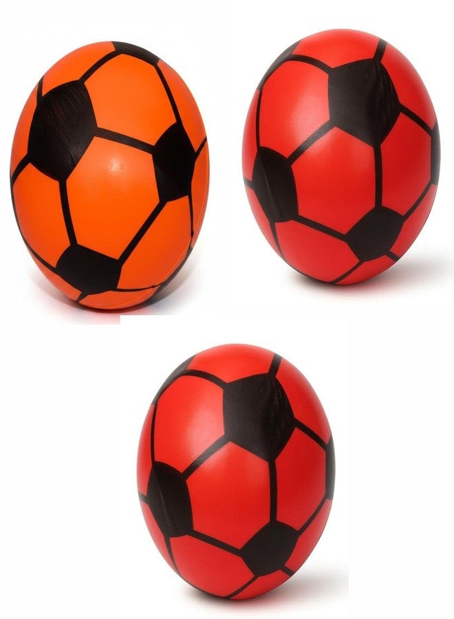 INDIAN FUN ZONE Mini Soft Football Style Ball for Kids | Small Size Indoor & Outdoor Play | Lightweight for Stress Relief & Fun (Pack of 3) Colour mayvary - Image 1