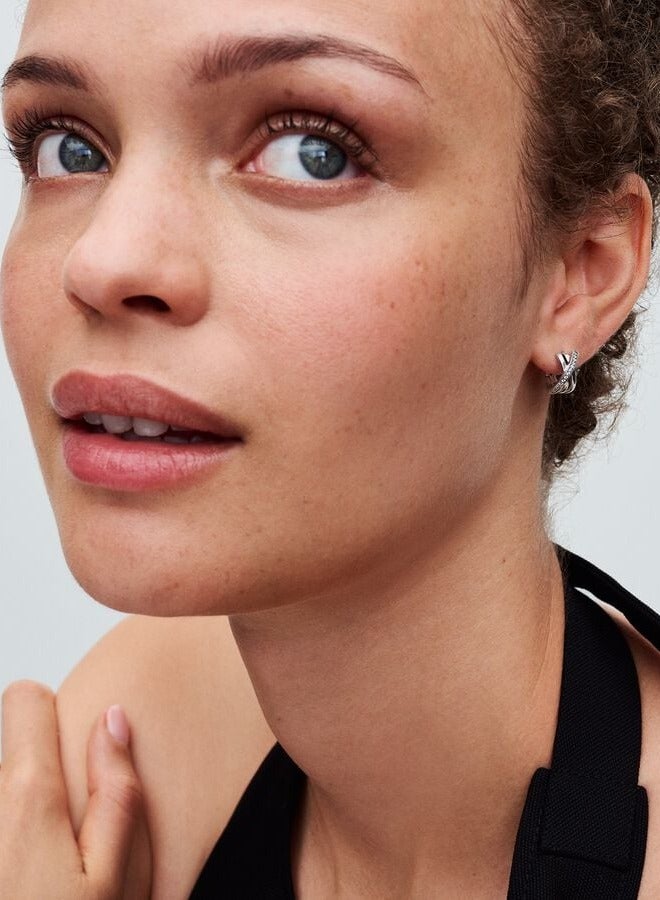 Pan Home Sterling silver versatile fashionable women's earrings - Image 2