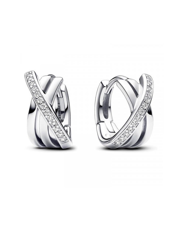 Pan Home Sterling silver versatile fashionable women's earrings - Image 1