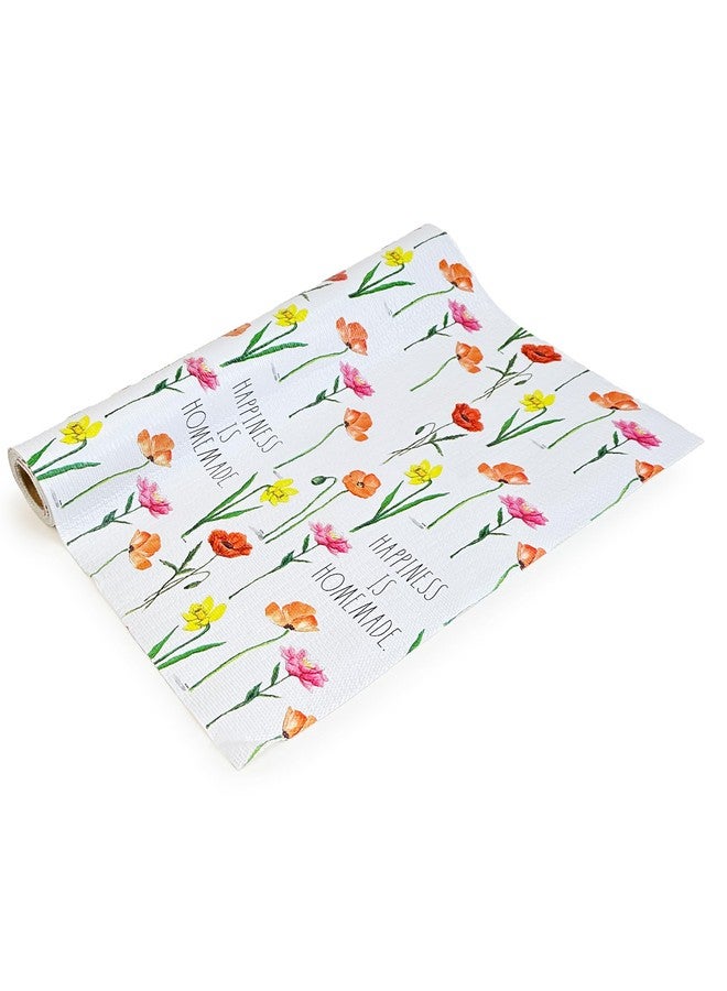 Rae Dunn Shelf Liner - Drawer Liner and Cabinet Liner - Decorative Anti-Slip and Shelf Liners for Kitchen Cabinets, Pantry Shelves, Dresser Drawers (Happiness is Homemade) - Image 1