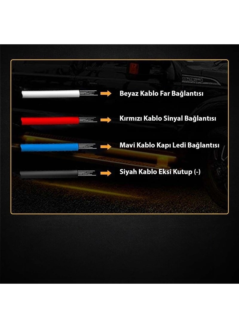 Techmaster Pick Up Off Road Caravan SUV Side Step LED Drl Signal 150CM  - Image 2