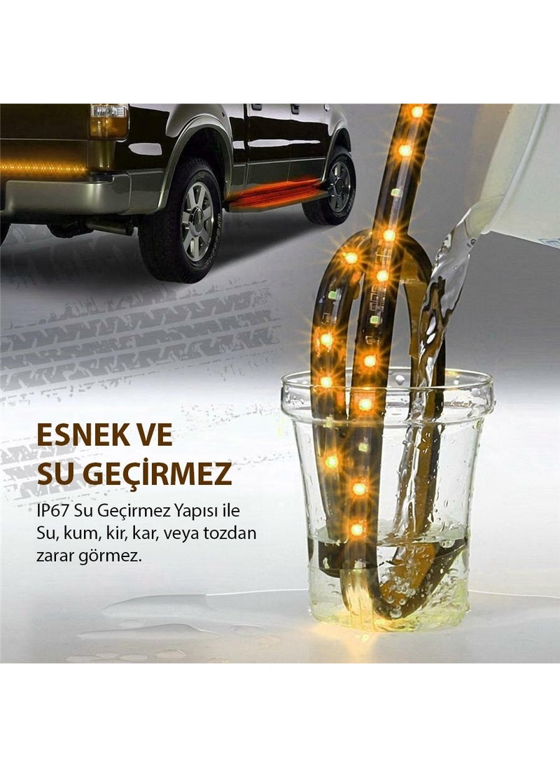 Techmaster Pick Up Off Road Caravan SUV Side Step LED Drl Signal 150CM  - Image 3