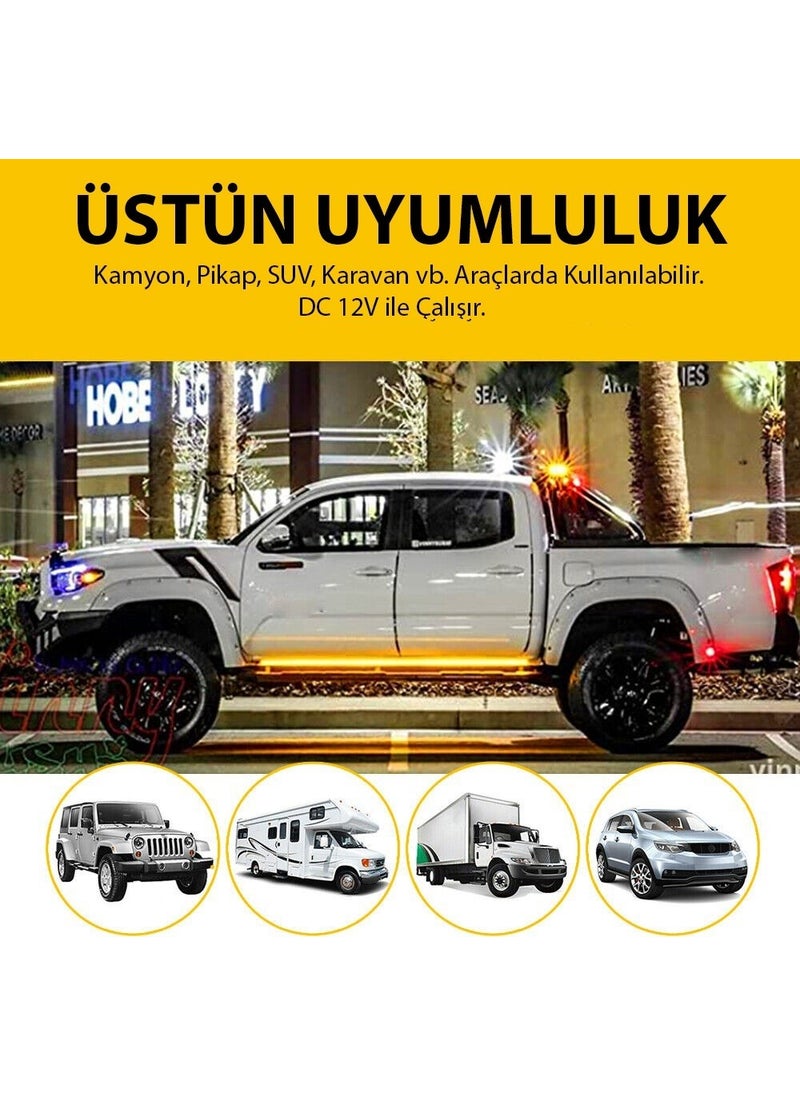 Techmaster Pick Up Off Road Caravan SUV Side Step LED Drl Signal 150CM  - Image 4