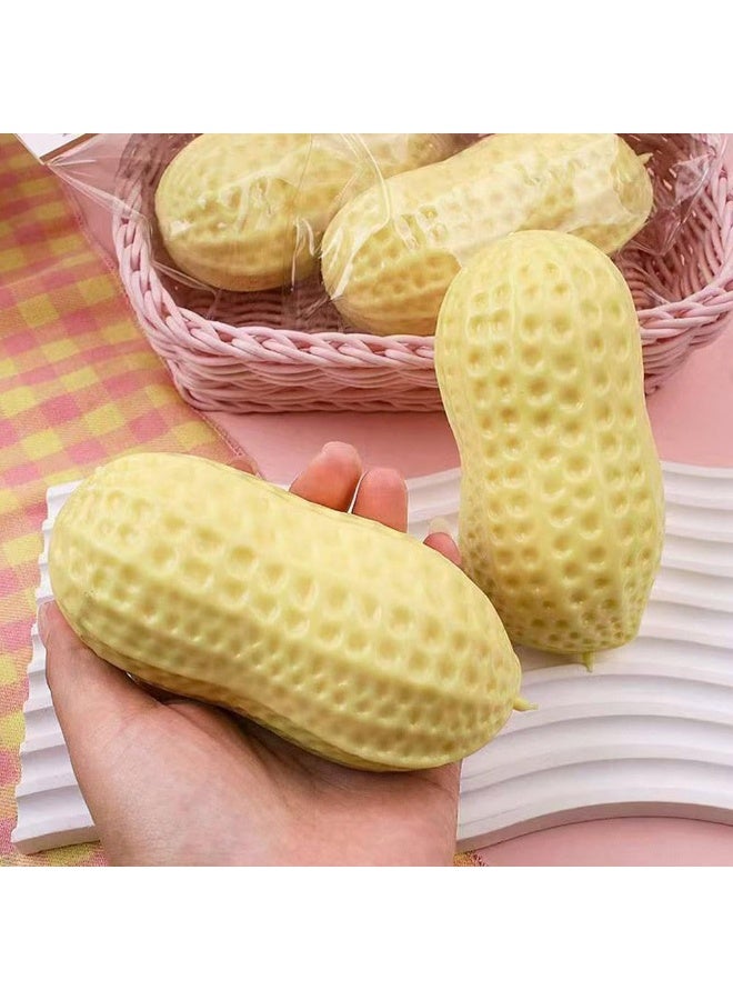 ATRJSZ Peanut Squishy, Slow Rising Stress Relief, Realistic Peanut Shaped Squeezes Balls, Soft Cute Fruit Anxiety Relief Dough Decompression Gift - Image 5
