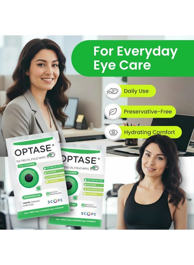 Optase Tea Tree Oil Lid Wipes Preservative Free - Image 4