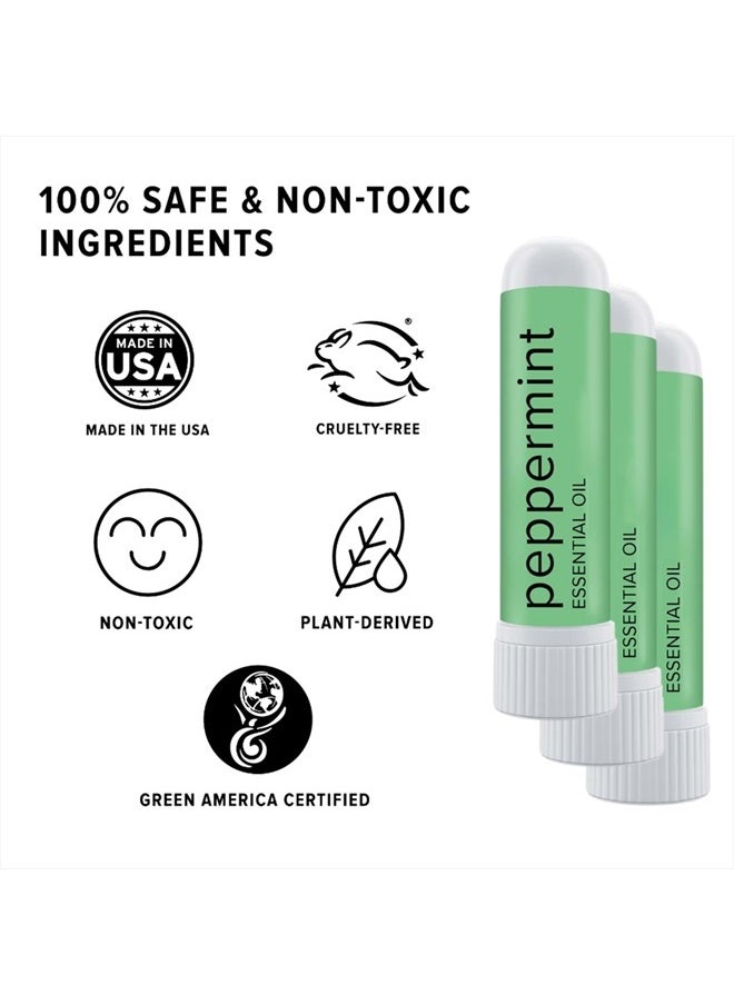 MOXE - MOXĒ Peppermint Essential Oil Nasal Inhaler, Therapeutic No-Mess Aromatherapy, Cooling, Refreshing, Invigorating, Uplifts Mood and Positivity, Pure and Undiluted, Made in USA (3 Pack)` - Image 1