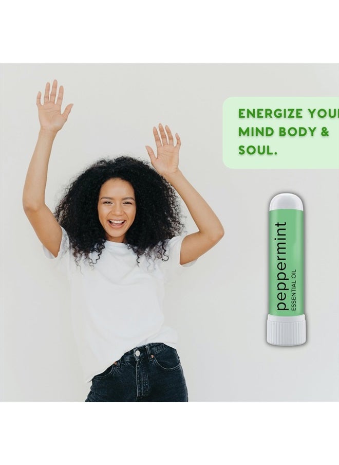 MOXE - MOXĒ Peppermint Essential Oil Nasal Inhaler, Therapeutic No-Mess Aromatherapy, Cooling, Refreshing, Invigorating, Uplifts Mood and Positivity, Pure and Undiluted, Made in USA (3 Pack)` - Image 1