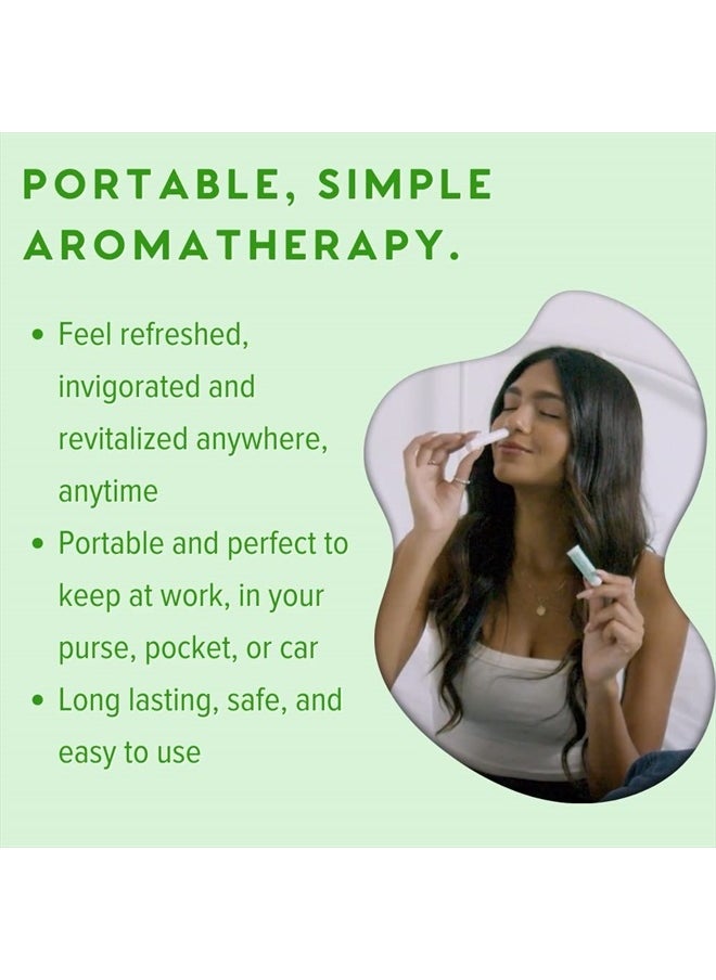 MOXE - MOXĒ Peppermint Essential Oil Nasal Inhaler, Therapeutic No-Mess Aromatherapy, Cooling, Refreshing, Invigorating, Uplifts Mood and Positivity, Pure and Undiluted, Made in USA (3 Pack)` - Image 1
